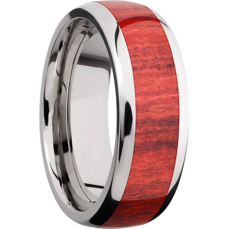 Lashbrook Titanium Hardwood 8mm Men's Wedding Band