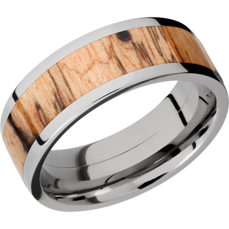 Lashbrook Titanium Hardwood 8mm Men's Wedding Band