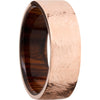 Lashbrook 14k Rose Gold Hardwood 8mm Men's Wedding Band