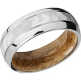 Lashbrook Cobalt Chrome Hardwood 8mm Men's Wedding Band