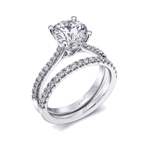 Coast Diamond 14k White Gold Fishtail Engagement Ring