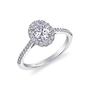 Coast Diamond 14k White Gold Fishtail Engagement Ring