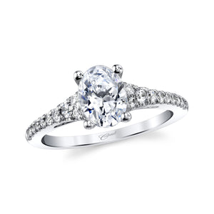 Coast Diamond 14k White Gold Fishtail Engagement Ring