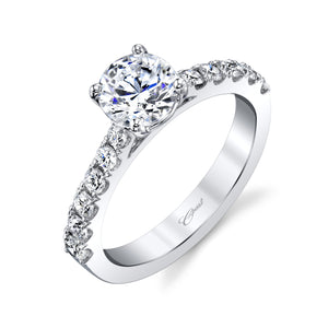 Coast Diamond 14k White Gold Microprong Engagement Ring