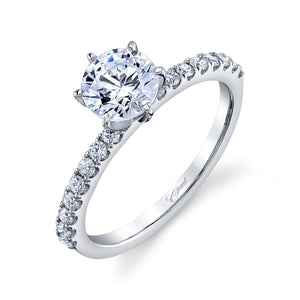 Coast Diamond 14k White Gold Microprong Engagement Ring