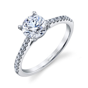 Coast Diamond 14k White Gold Fishtail Engagement Ring