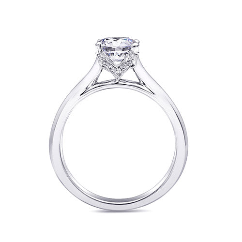 Coast Diamond 14k White Gold 0.06ct Diamond Semi-Mount Engagement Ring