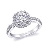 Coast Diamond 14k White Gold 0.47ct Diamond Semi-Mount Fishtail Engagement Ring