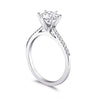 Coast Diamond 14k White Gold 0.12ct Diamond Semi-Mount Fishtail Engagement Ring