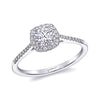 Coast Diamond 14k White Gold 0.14ct Diamond Semi-Mount Fishtail Engagement Ring