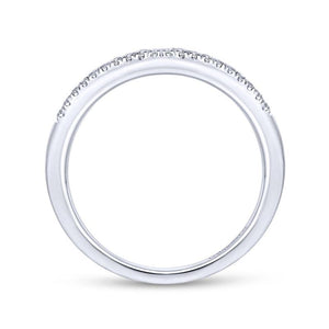 Gabriel & Co. 14k White Gold Lusso Diamond Ring