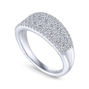 Gabriel & Co. 14k White Gold Lusso Diamond Ring