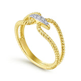 Gabriel & Co. 14k Yellow Gold Hampton Diamond Ring