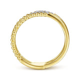 Gabriel & Co. 14k Yellow Gold Bujukan Diamond Ring