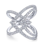 Gabriel & Co. 14k White Gold Kaslique Diamond Ring