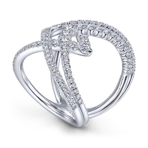 Gabriel & Co. 14k White Gold Kaslique Diamond Ring