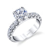 Coast Diamond 14k White Gold Fishtail Engagement Ring