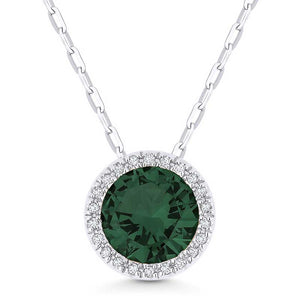 Madison L 14k White Gold Spinel Pendant