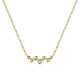 Gabriel & Co. 14k Yellow Gold Lusso Diamond Bar Necklace