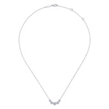 Gabriel & Co. 14k White Gold Lusso Diamond Bar Necklace