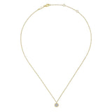 Gabriel & Co. 14k Yellow Gold Contemporary Diamond Necklace