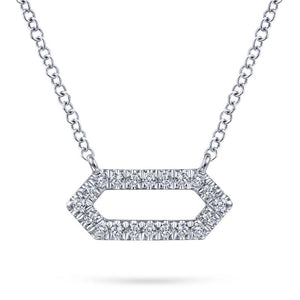 Gabriel & Co. 14k White Gold Lusso Diamond Necklace