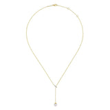 Gabriel & Co. 14k Yellow Gold Grace Pearl & Diamond Necklace