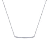 Gabriel & Co. 14k White Gold Lusso Diamond Necklace