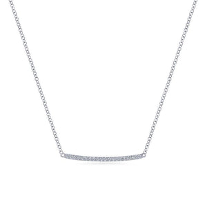 Gabriel & Co. 14k White Gold Lusso Diamond Necklace