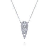 Gabriel & Co. 14k White Gold Lusso Diamond Necklace