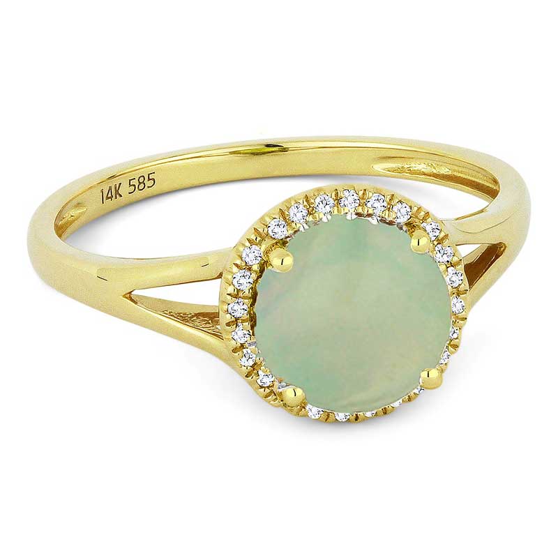 Madison L 14k Yellow Gold Opal Ring