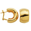 Charles Garnier Sterling Silver Electroform Earrings approximate 2x12mm with Omega Back 18K Yellow Gold Finish