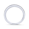 Gabriel & Co. 14k White Gold Contemporary Anniversary Wedding Band