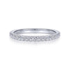 Gabriel & Co. 14k White Gold Contemporary Anniversary Wedding Band