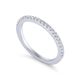 Gabriel & Co. 14k White Gold Contemporary Anniversary Wedding Band