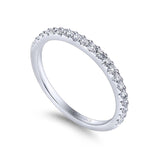 Gabriel & Co. 14k White Gold Contemporary Anniversary Wedding Band