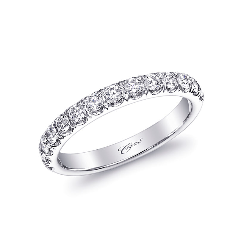 Coast 14k White Gold 0.49ct Diamond Wedding Band