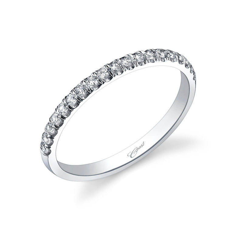 Coast 14k White Gold 0.18ct Diamond Wedding Band