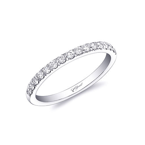 Coast 14k White Gold 0.28ct Diamond Wedding Band