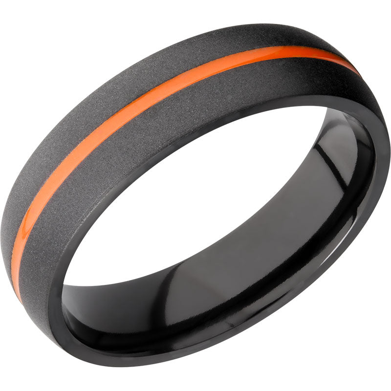 Lashbrook Black Zirconium 6mm Men's Wedding Band