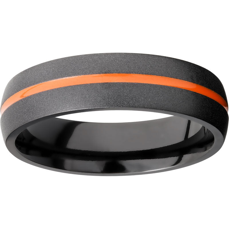 Lashbrook Black Zirconium 6mm Men's Wedding Band