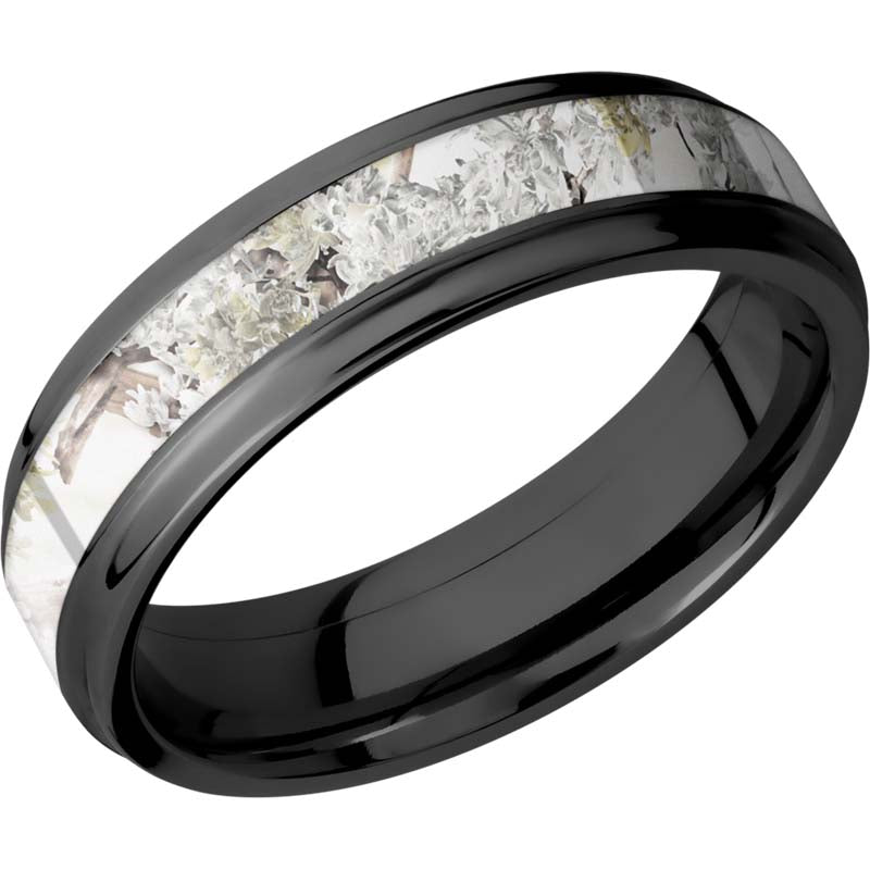 Lashbrook Black Zirconium 6mm Men's Wedding Band