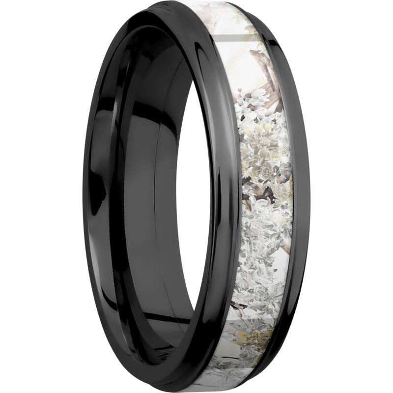 Lashbrook Black Zirconium 6mm Men's Wedding Band