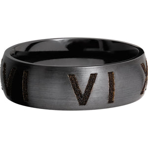 Lashbrook Black Zirconium 7mm Men's Wedding Band