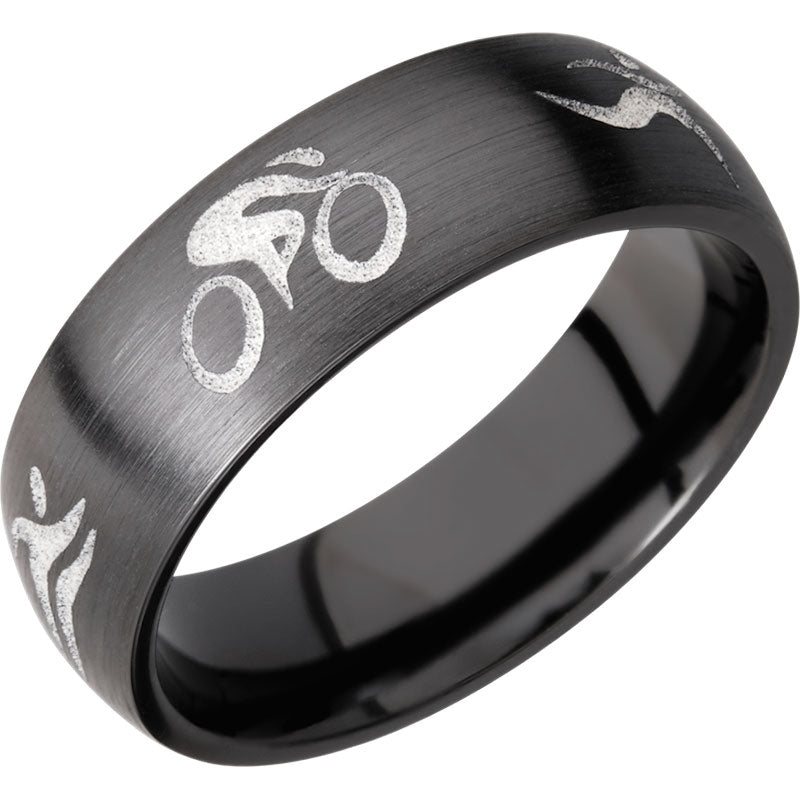 Lashbrook Black Zirconium 7mm Men's Wedding Band