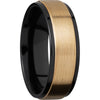 Lashbrook Black & Yellow Zirconium 7mm Men's Wedding Band