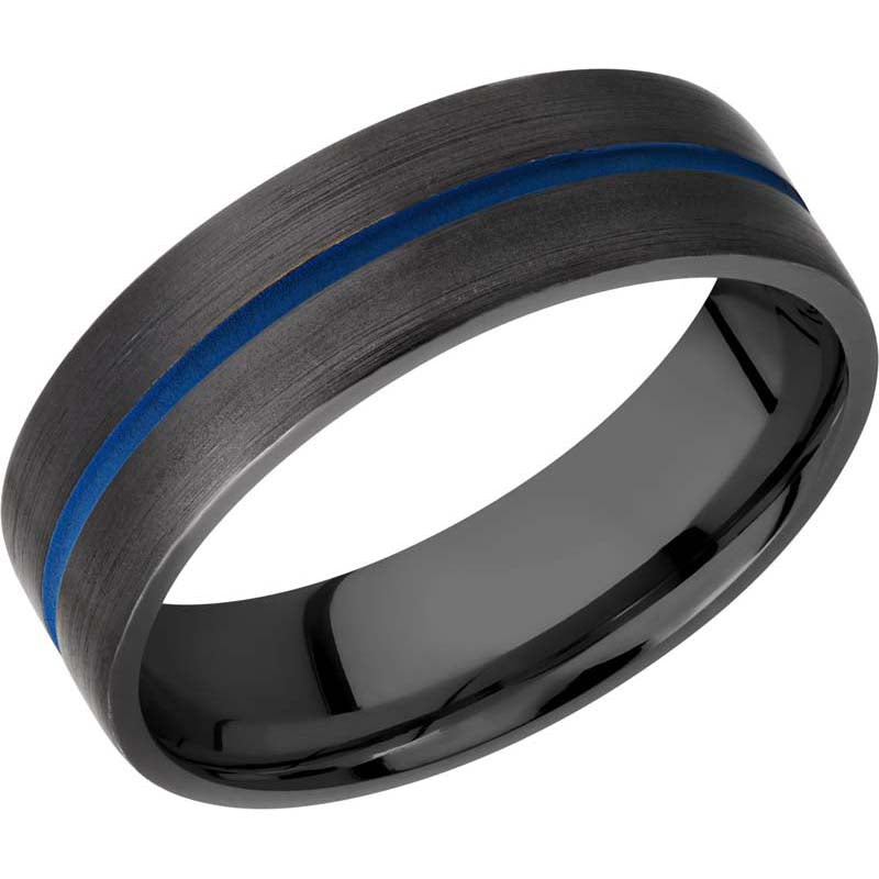 Lashbrook Black Zirconium 7mm Men's Wedding Band