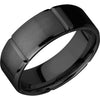 Lashbrook Black Zirconium 8mm Men's Wedding Band