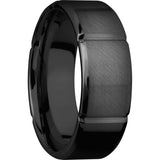 Lashbrook Black Zirconium 8mm Men's Wedding Band