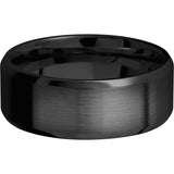 Lashbrook Black Zirconium 8mm Men's Wedding Band